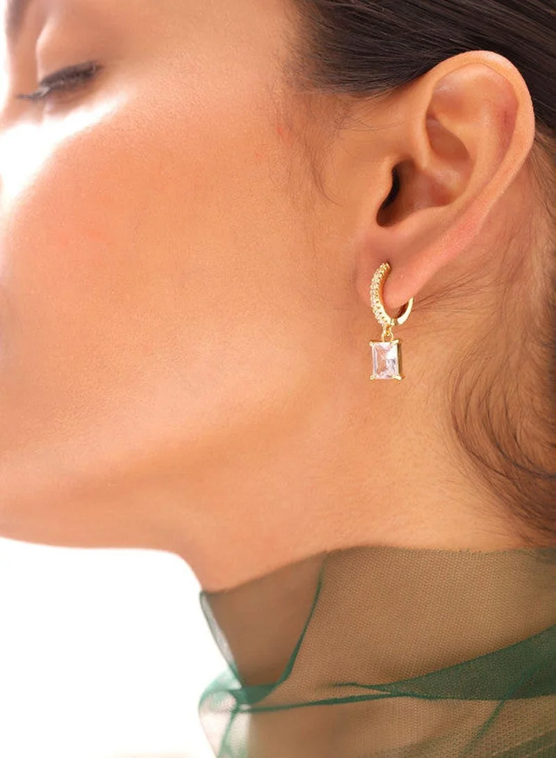 ISHIN Black Colour Warm Metallic Plated Beaded Drop