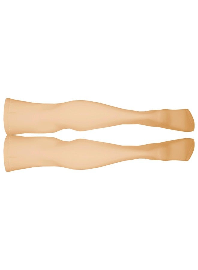 NuVein Surgical Stockings, 18 mmHg Recovery Support for Embolism Risk, Medical Unisex Fit, Thigh High, Closed Toe, Beige, Large - Image 2