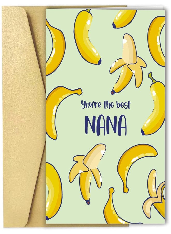 Spercy Funny Mothers Day Card for Nana, Banana Pun Mothers Day Card for Grandma, Birthday Gift for Grandmother, Best Nana Card - Image 1