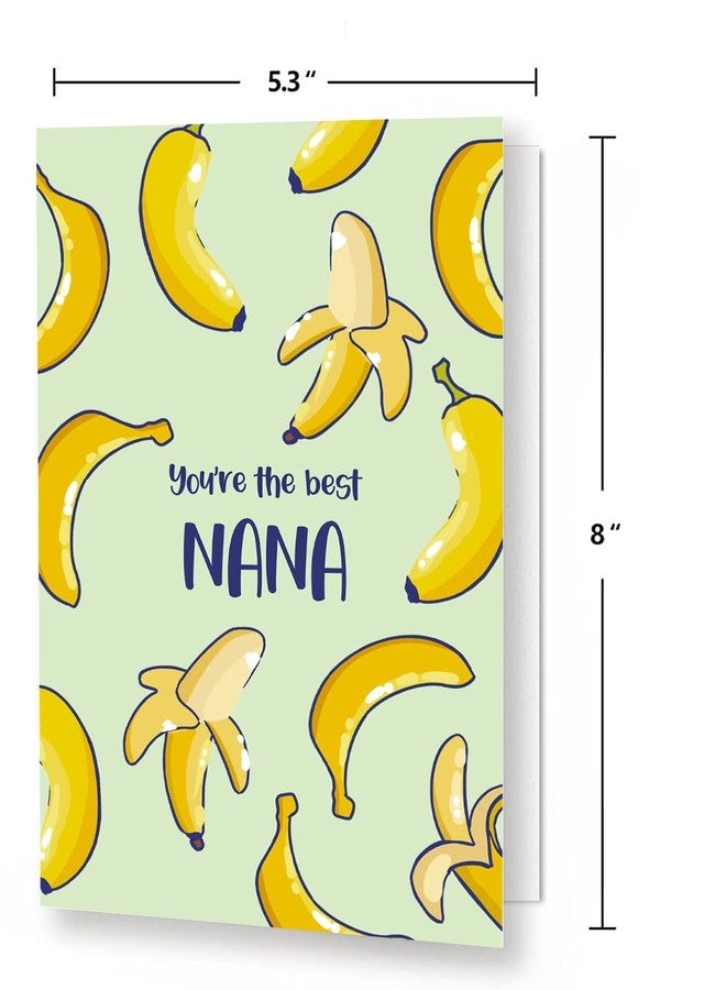 Spercy Funny Mothers Day Card for Nana, Banana Pun Mothers Day Card for Grandma, Birthday Gift for Grandmother, Best Nana Card - Image 2