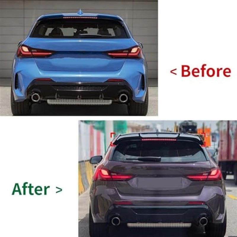 Wivplex Carbon Look Rear Roof Spoiler for BMW 1 Series F40 - Image 2