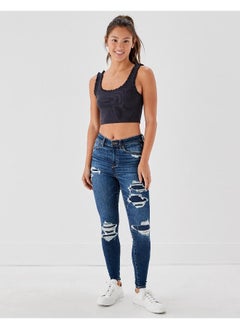 American Eagle AE Ne(x)t Level Patched High V-Rise Jegging  - Image 1