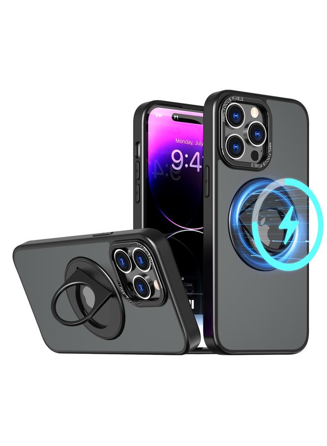 Zaboon Case For iPhone 11 Pro Max Rotating Ring Magnetic Holder Phone Case - Image 2