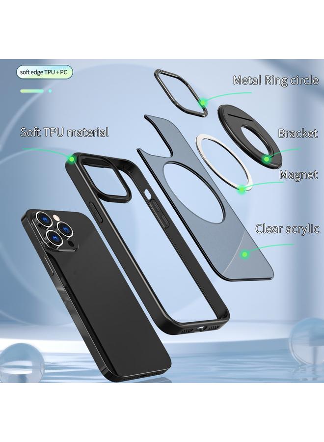 Zaboon Case For iPhone 11 Pro Max Rotating Ring Magnetic Holder Phone Case - Image 4