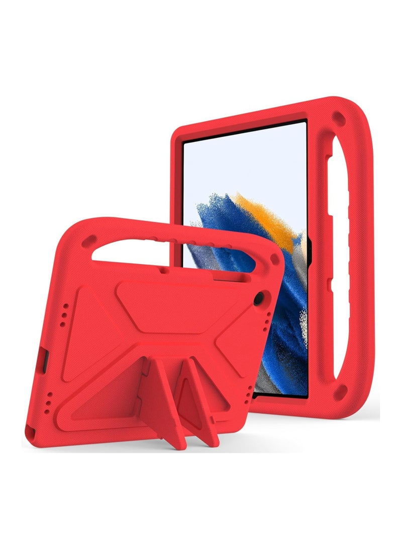 VKL Case Compatible with Samsung Galaxy Tab A9 8.7in (2023) SM-X210/216B Kids Case, Lightweight EVA Kid Friendly Shockproof Protective Case, Handle Stand Heavy Duty Tablet Cover (Red) - Image 1