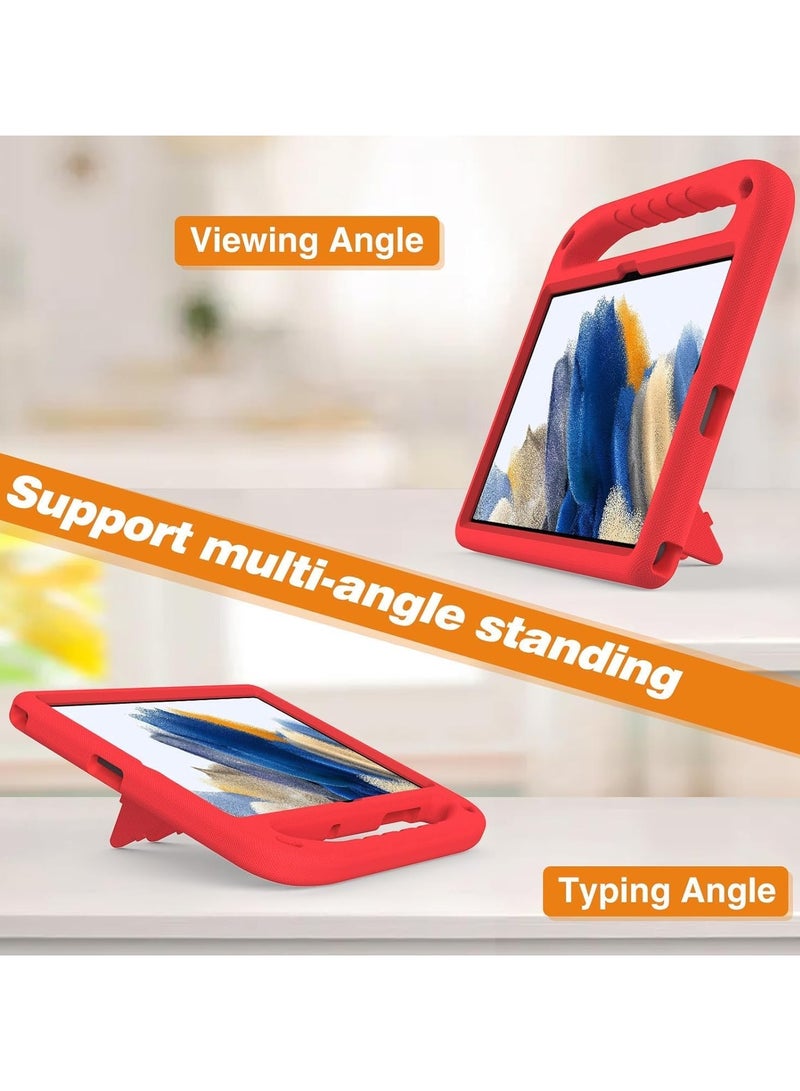 VKL Case Compatible with Samsung Galaxy Tab A9 8.7in (2023) SM-X210/216B Kids Case, Lightweight EVA Kid Friendly Shockproof Protective Case, Handle Stand Heavy Duty Tablet Cover (Red) - Image 3