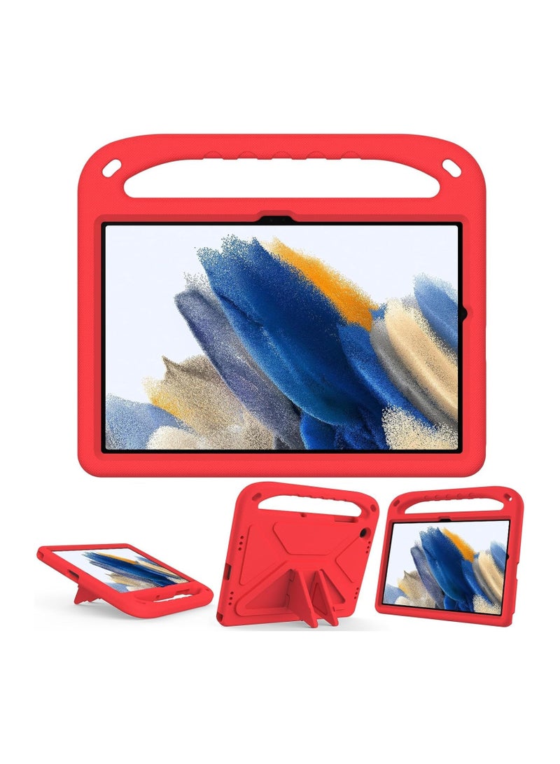 VKL Case Compatible with Samsung Galaxy Tab A9 8.7in (2023) SM-X210/216B Kids Case, Lightweight EVA Kid Friendly Shockproof Protective Case, Handle Stand Heavy Duty Tablet Cover (Red) - Image 2