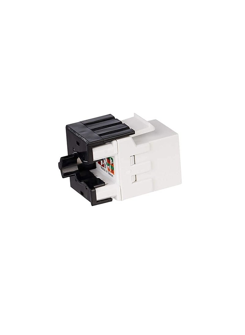 ماركة غير محددة البرتقالي ONKJ-UA003-BK Electric Cat 6A  مقبس كيستون غير محمي (أسود) - عبوة من 10  - Image 1