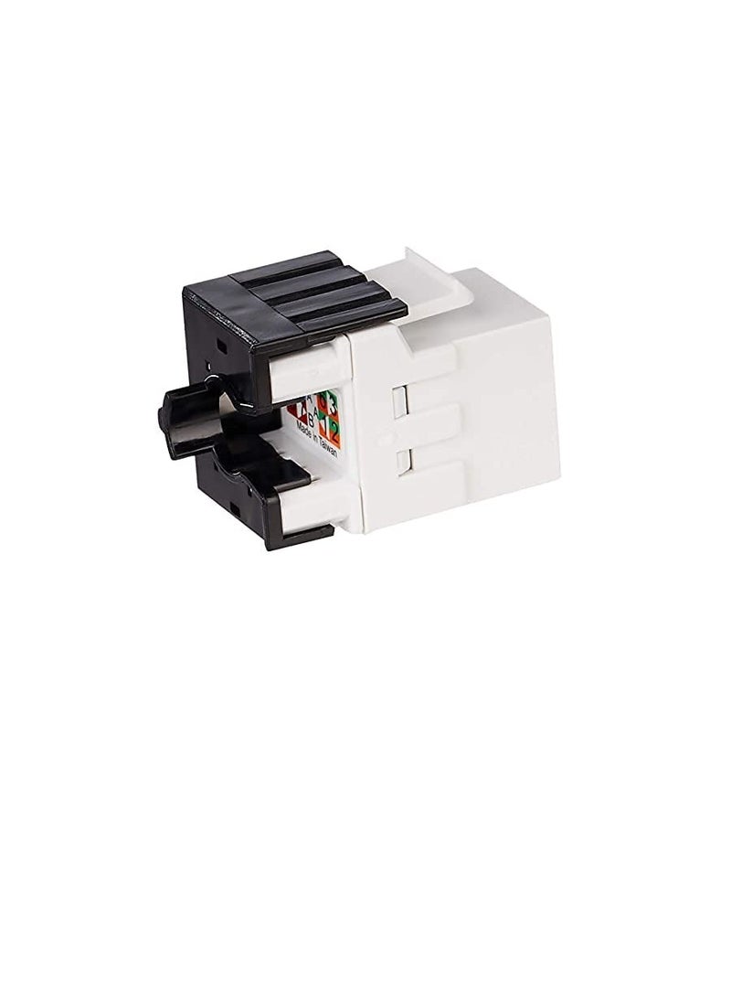 ماركة غير محددة البرتقالي ONKJ-UA003-BK Electric Cat 6A  مقبس كيستون غير محمي (أسود) - عبوة من 10  - Image 2