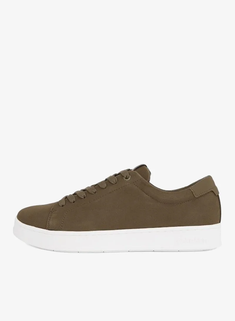 CALVIN KLEIN LOW LACE UP LEATHER TRAINERS