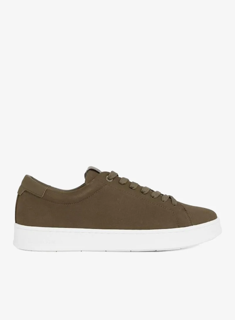 CALVIN KLEIN LOW LACE UP LEATHER TRAINERS