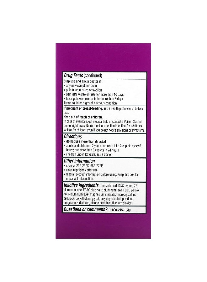 EXCEDRIN Excedrin, Tension Headache, 100 Caplets - Image 2