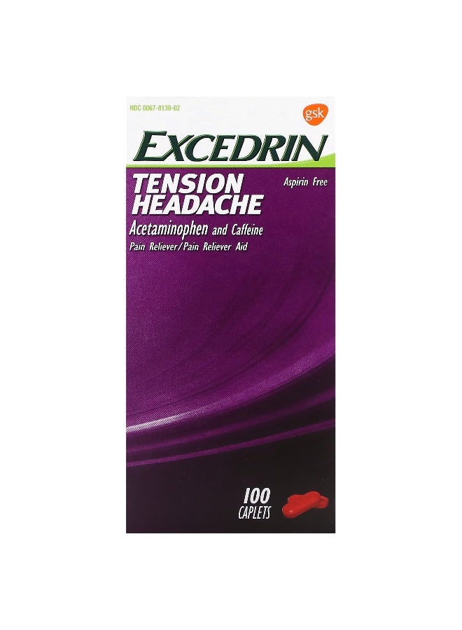 EXCEDRIN Excedrin, Tension Headache, 100 Caplets - Image 1