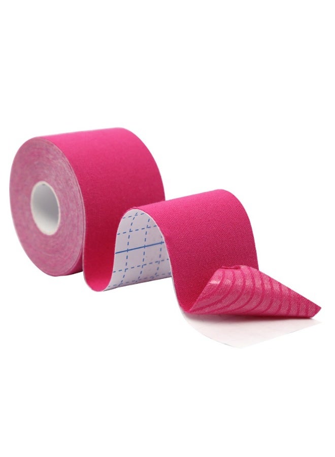 Generic Kinesiology Tape 1 Pcs - Sweatproof Kinesio Tapes with Strong Japanese Adhesion - Reduces Muscle Pain, Eases Joint Inflammation, Improves Blood Flow - 5cm x 5 Meters (pink）  - Image 1