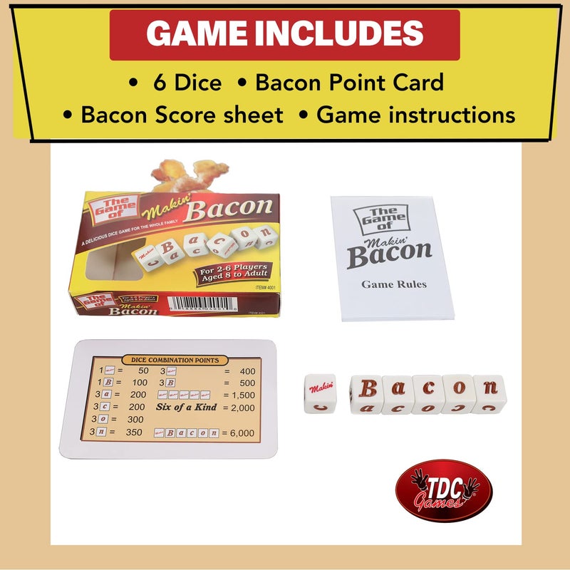 TDC Games Makin’ Bacon Dice Game - Image 5