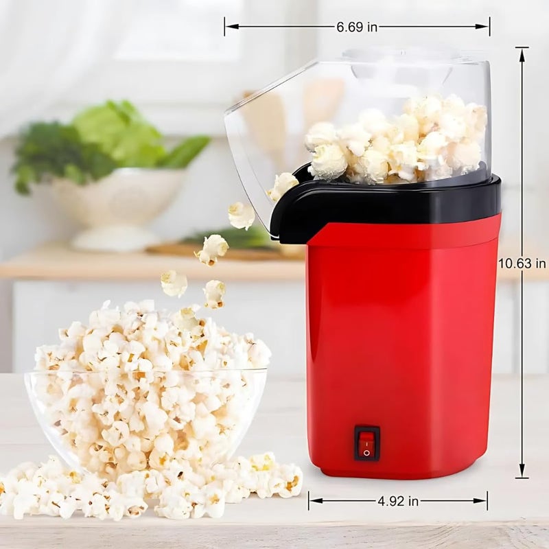 Drumstone (𝐋𝐢𝐦𝐢𝐭𝐞𝐝 𝐓𝐨𝐝𝐚𝐲) Electric Hot Air Popcorn Maker Machine – Oil-Free Fast Healthy Snack Maker, Easy-to-Use Design Perfect for Home Movie Nights 𝟏𝟓 𝐘𝐄𝐀𝐑𝐒 𝐖𝐀𝐑𝐑𝐀𝐍𝐓𝐘 - Image 2