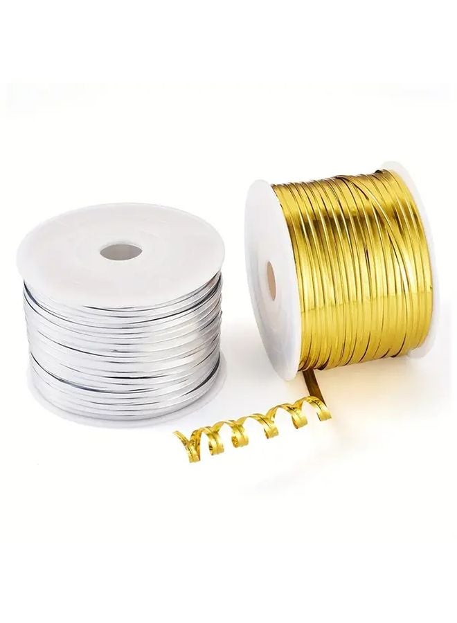 Mixed Color PET Cord Iron Wire Twist Ties 2 Rolls 100 Yards Reusable Cable Organizer - Image 2