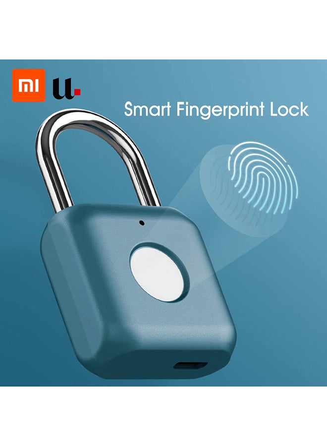 Xiaomi Youdian Kitty Smart Fingerprint Door Padlock Blue/Silver 13x3.5x9cm - Image 2