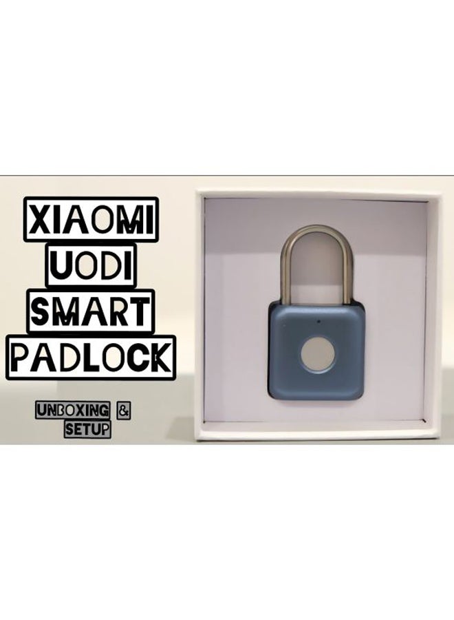 Xiaomi Youdian Kitty Smart Fingerprint Door Padlock Blue/Silver 13x3.5x9cm - Image 3