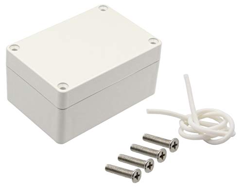 LBY 2-Pack Waterproof and Dustproof IP65 ABS Plastic Junction Box, Universal Outdoor Electrical Project Enclosure, 100×68×50mm (3.94"×2.64"×1.97"), (Gray-White) - Image 3