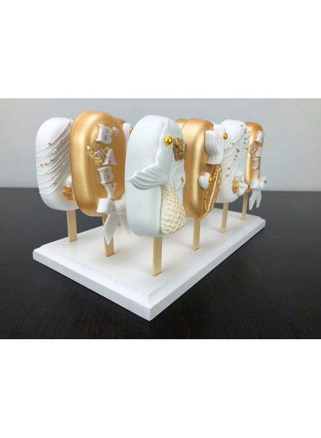 NANGOPOP Wood Cakesicle Stand Display - 12 Count Popsicle Sticks Holder for Dessert Table of Wedding Shower Birthday Parties - Sturdy and Reusable - Image 5