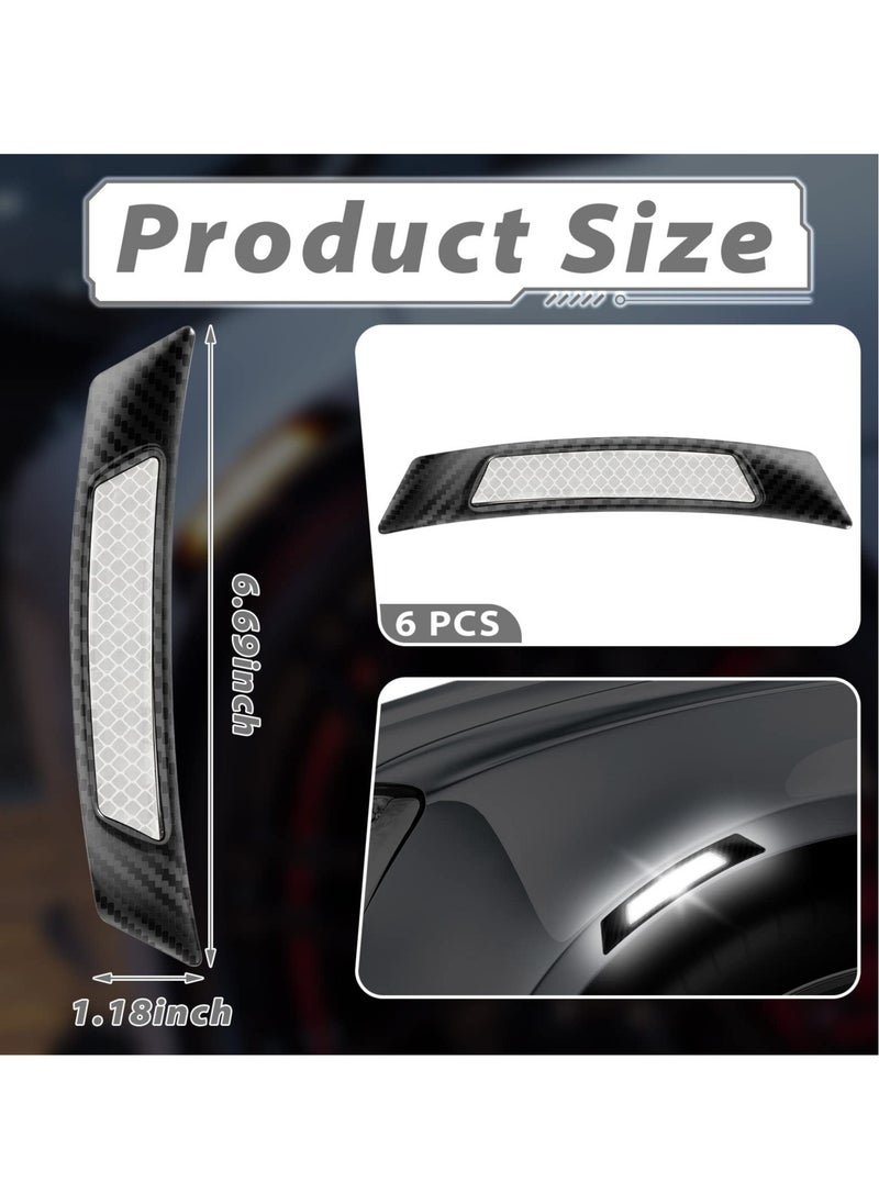 Excefore - 12 Pcs Car Reflective Side Marker Stickers Automotive Exterior Accessories Door Reflector Guard for Car SUV Pickup Truck Wheel Well Arch or Side Bumper Fenders - Image 1