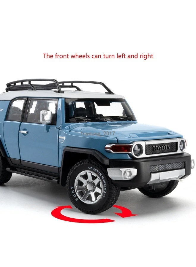Dexo 1:24 Toyota FJ Cruiser Diecast Model Car – Pull-Back Alloy SUV Toy with Lights & Sound - Image 3