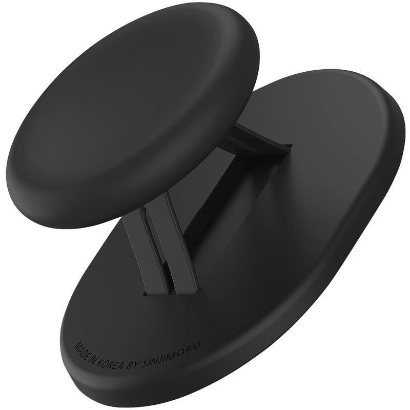 Sinjimoru Magnetic Phone Grip Magnetic Phone Holder Compatible with MagSafe Stand Ensuring Finger Comfort for iPhone 16 15 14 13 12 MMini Tok Black - Image 3