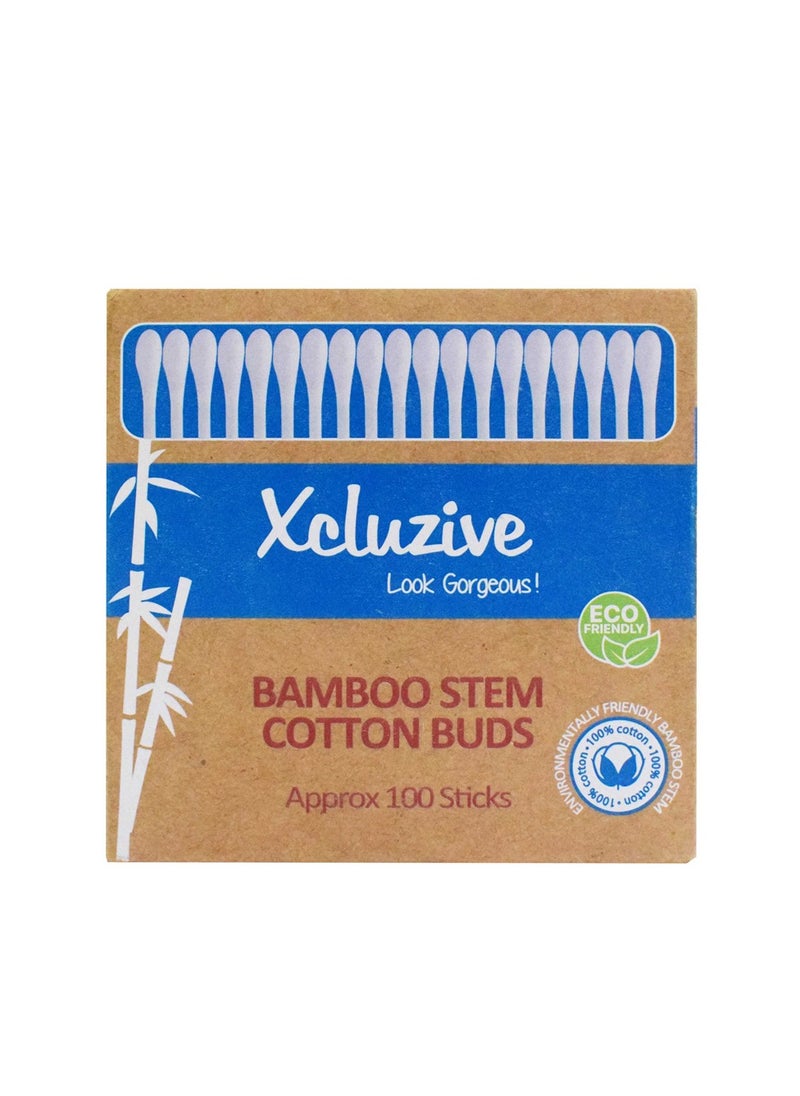 Xcluzive X/Z Bamboo Stem Ear Buds - 100 Pcs 
