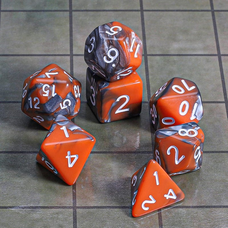 CiaraQ DND Polyhedral Dice Set with a Black Dice Bag for D&D RPG MTG Role Playing Table Games - Image 2