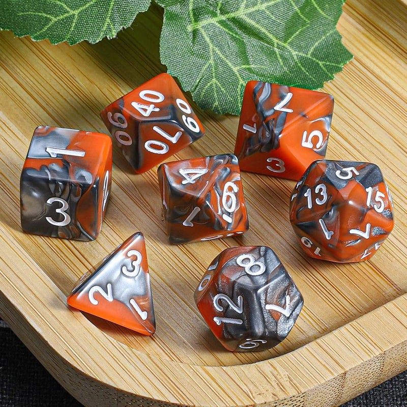 CiaraQ DND Polyhedral Dice Set with a Black Dice Bag for D&D RPG MTG Role Playing Table Games - Image 5