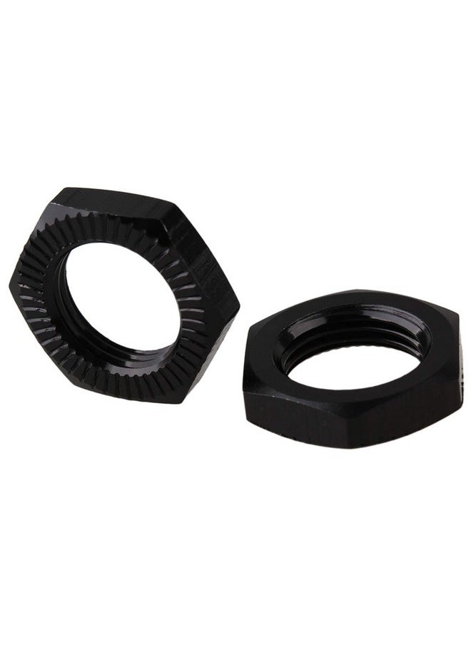 Mxfans 4Pcs Fits Rc 1/8 Model Car 17Mm Aluminum Alloy Wheel Hex Hub Nut N10169 Black  - Image 3