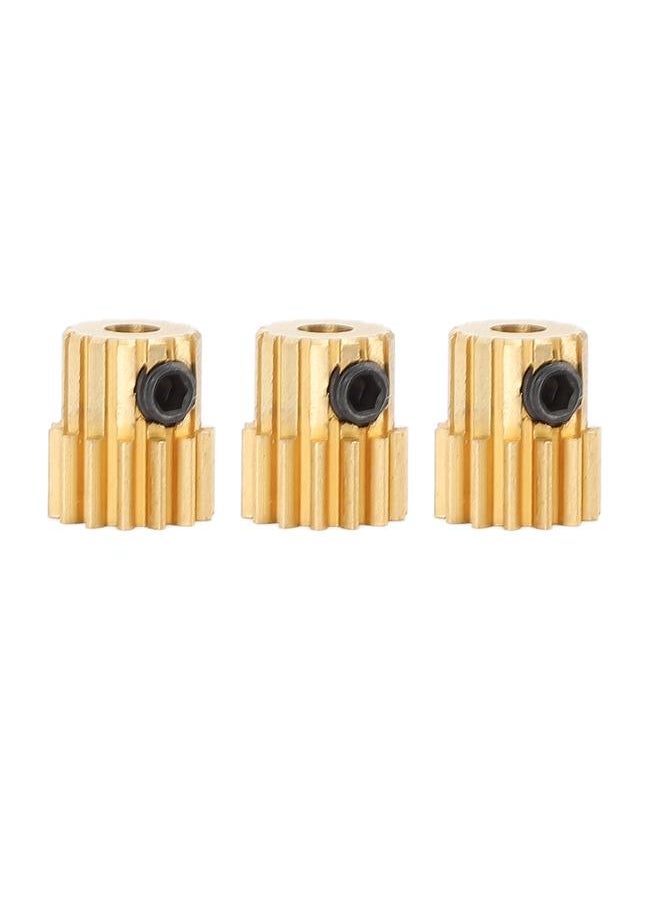 Thoraya 3Pcs RC Car Gear Copper M0.8 3.175mm Diameter Remote Control Car Motor Gear Replacement 13T  - Image 2