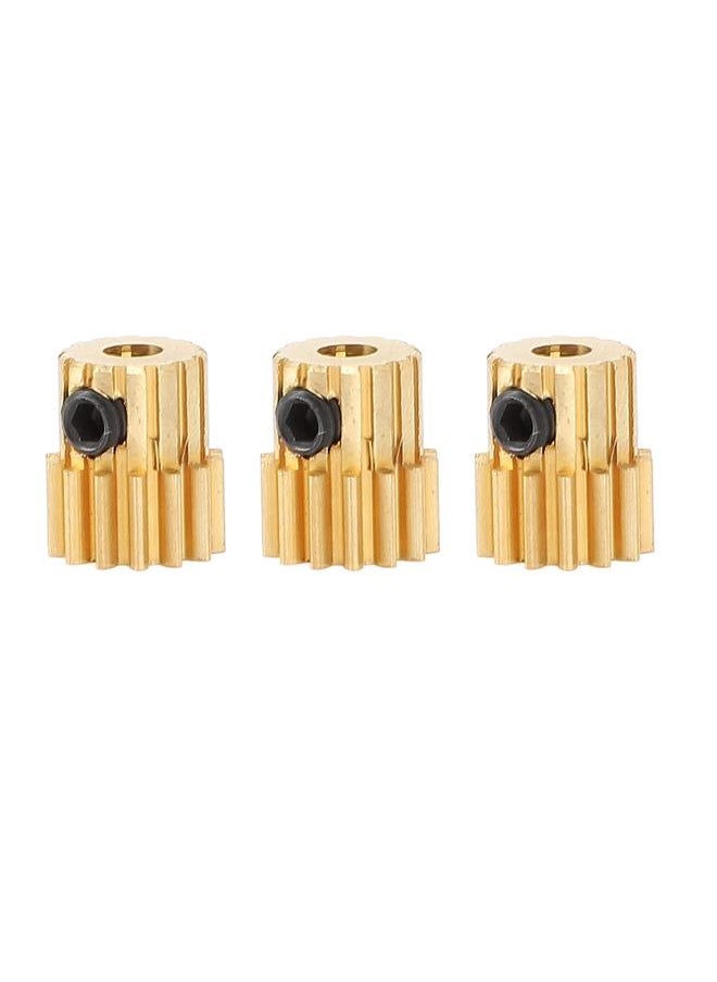Thoraya 3Pcs RC Car Gear Copper M0.8 3.175mm Diameter Remote Control Car Motor Gear Replacement 13T  - Image 3