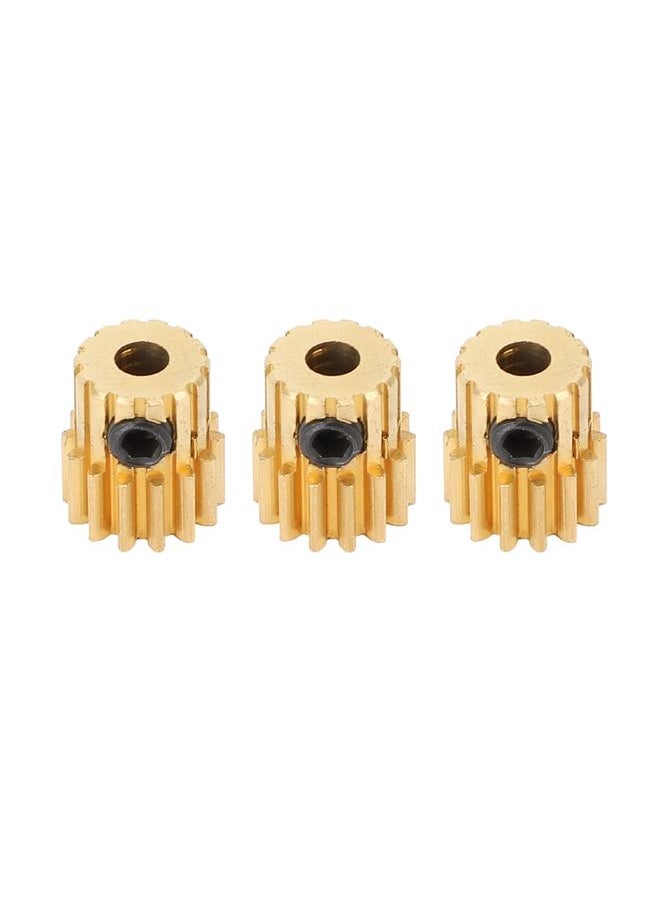 Thoraya 3Pcs RC Car Gear Copper M0.8 3.175mm Diameter Remote Control Car Motor Gear Replacement 13T  - Image 4
