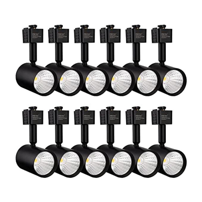 mirrea Led Track Lighting Heads Compatible With Single Circuit J Type Rail Ceiling Spotlight For Accent Task Wall Art Exhibition Lighting 6.5W 4000K Neutral White 24 Black Painted Pack Of 12 - Image 4