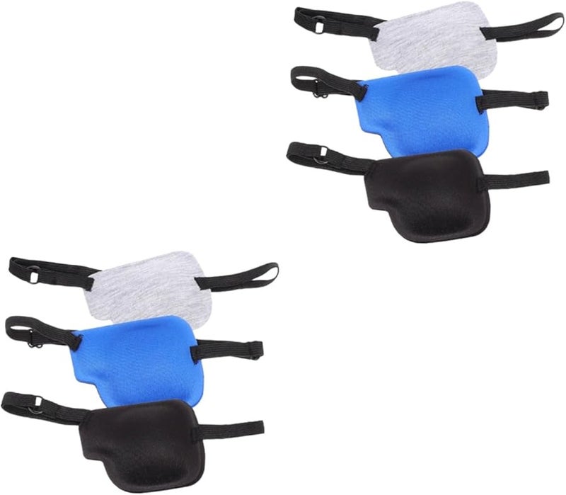 6Pcs Black Eye Patches for Amblyopia Strabismus Recovery Comfortable Wear Resistant Design for Adults - Image 1