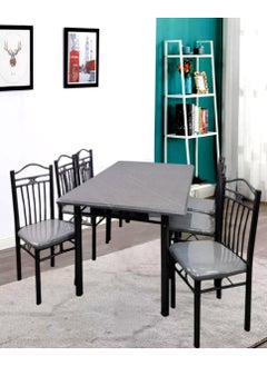 Living Set of 7 Piece, Dining Table With 6 Chairs Set 150*90 CM  - Image 5