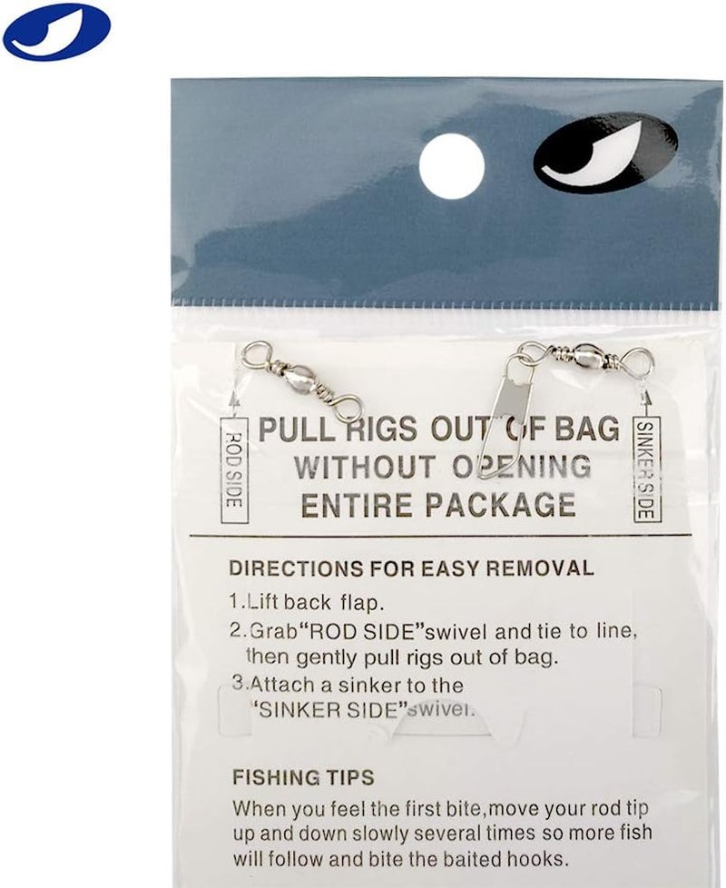 OCEAN CAT 10 Packs Shrimp 5 Hooks Glow Saltwater String Hook Fishing Lure Bait Rig Tackle - Image 2