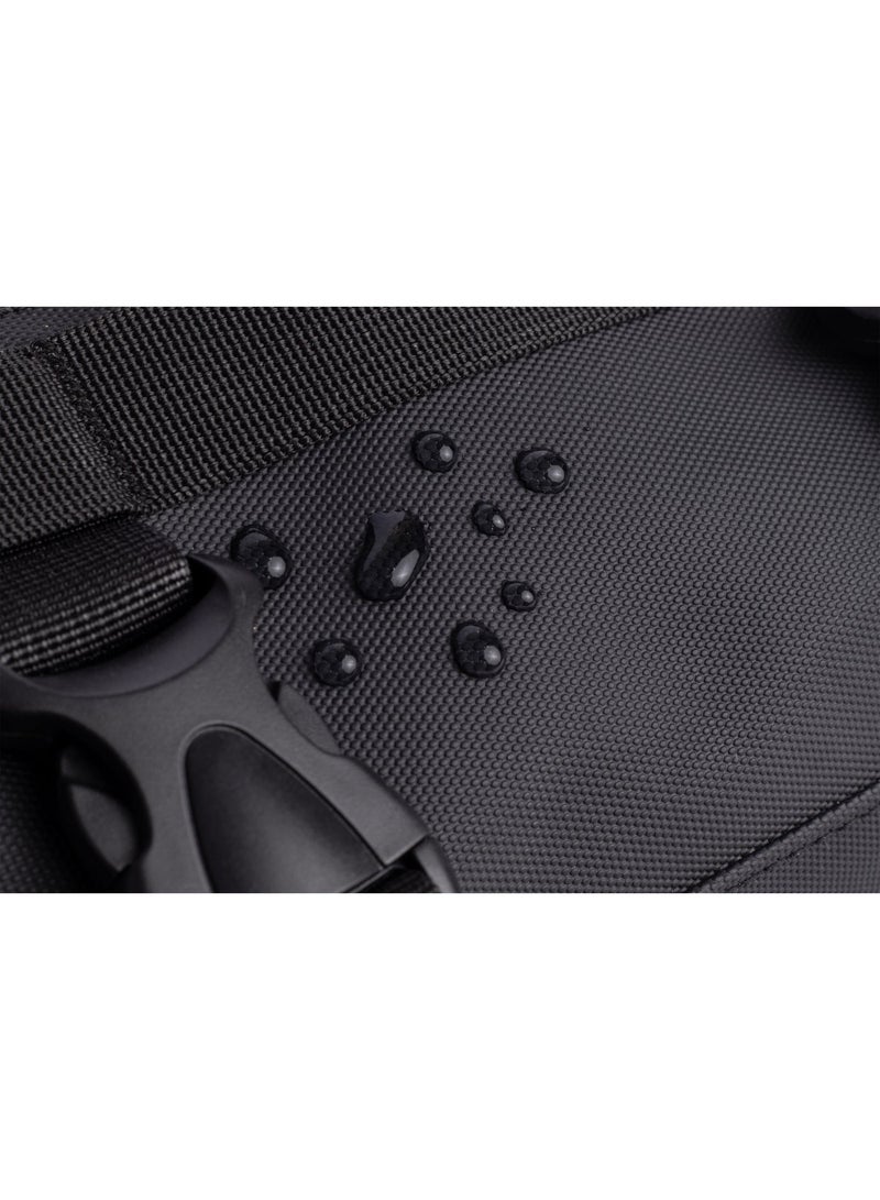 ايه ار سابلاي Ar Cylinder من Arij Bags | شنطة كروس متعددة الاستخدام بخامة مقاومة للمياه، منفذ شحن USB Type-C، حزام قابل للتعديل، تصميم خفيف للاستخدام اليومي (23 × 13 سم) (أسود) - Image 4