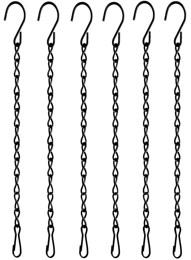 TAORISH 6 Pack 9.5 Inch Hanging Chain for Bird Feeders, Planters, Lanterns, Wind Chimes, Billboards, Chalkboards and Ornaments (Black) - Image 1