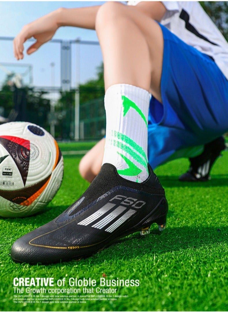 SKT Shiketro Laceless Football Shoes For Men And Women, Youth, Broken Nails, Long Nails, Competition Training Shoes, Portable And Non-Slip Outdoor Sports Shoes - Image 4