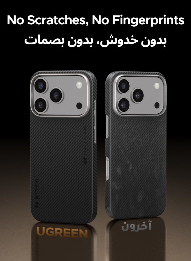 Ugreen Aramid Fiber for iPhone 17 Pro Max Case, Compatible with MagSafe, Military Grade Protective Case, Slim And Light iPhone 17 Pro Max Cover, Case-Less Touch Feeling, 600D Aramid Fiber Woven Case - - Image 4
