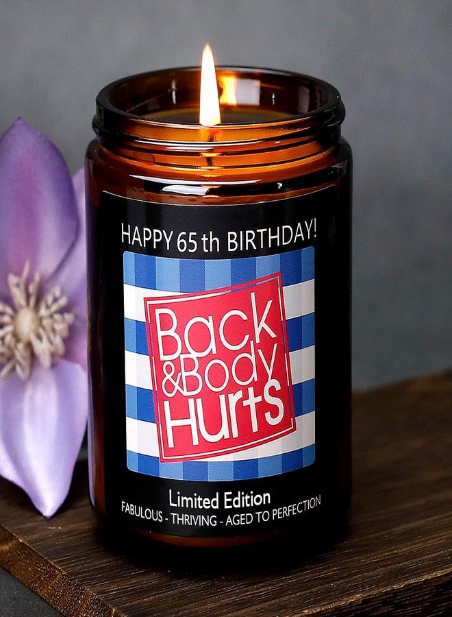Friectavy 65th Birthday Gifts for Women, 65th Birthday Gifts for Men, Happy 65 th Birthdays Decorations Scented Candles for Dad Mom Woman Her Wife Husband Friends Sister Party Best 65 Year Old 1961 Ideas - Image 1