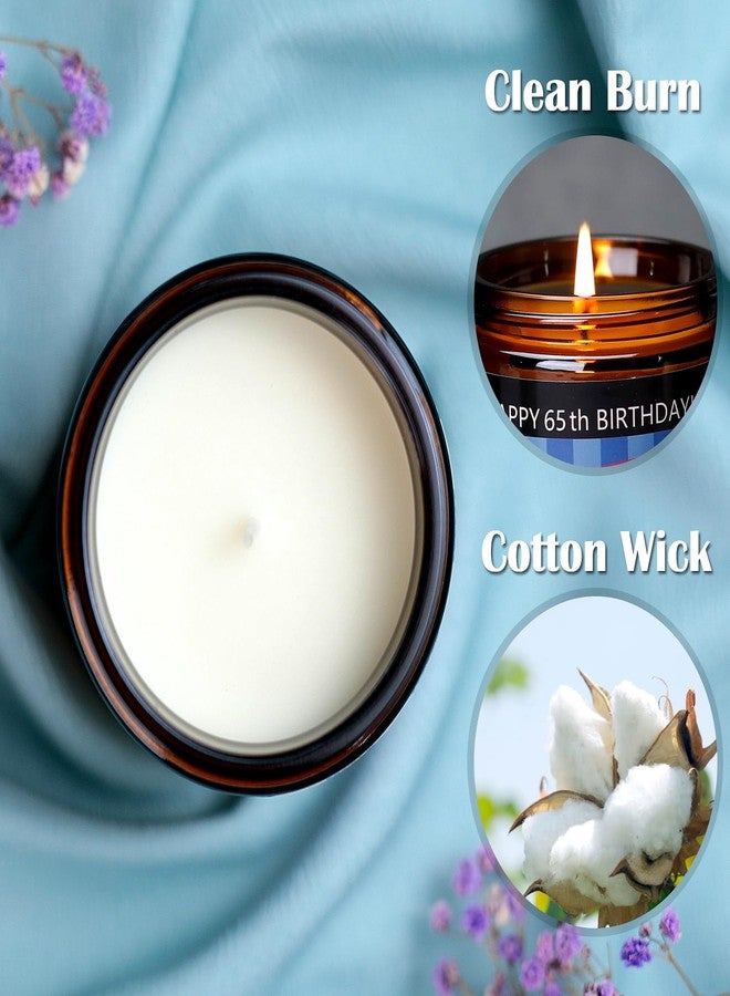 Friectavy 65th Birthday Gifts for Women, 65th Birthday Gifts for Men, Happy 65 th Birthdays Decorations Scented Candles for Dad Mom Woman Her Wife Husband Friends Sister Party Best 65 Year Old 1961 Ideas - Image 4