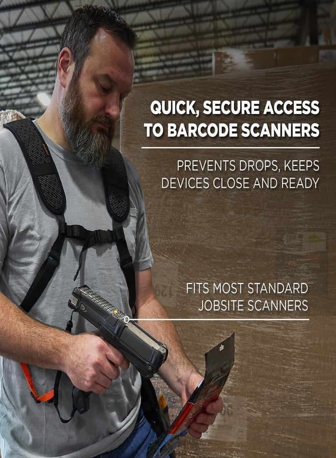 Ergodyne Squids 3142 Padded Shoulder Barcode Scanner Harness with Attachment Lanyard for Mobile Computers - Image 2