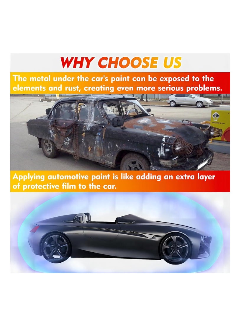 AirYoung طلاء ترميم السيارات، مزيل خدوش السيارة السريع والسهل للخدوش العميقة، إصلاح خدوش طلاء السيارة 2 في 1 للسيارات، طلاء السيارات لإزالة خدوش السيارة (أسود) - Image 3