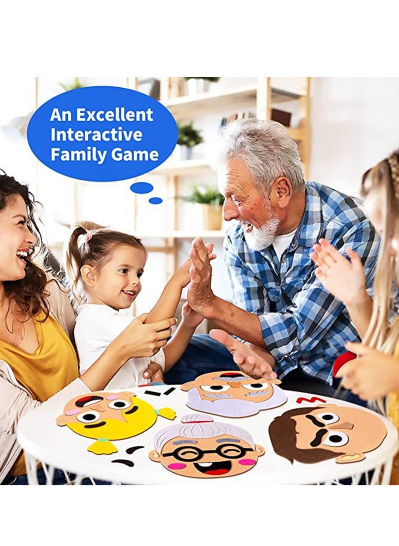 null - Kids Emotional Learning Game Set Family Member Facial Expressions Sensory Toy Polyester Fiber with Assorted Features for Classroom Home Play - Image 1