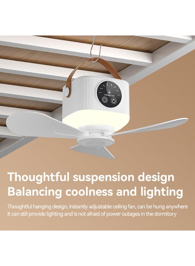 بيت الأناقة مروحة سقف بـ 4 سرعات مع جهاز تحكم عن بُعد، 4 إعدادات توقيت وإضاءة ليلية بـ 3 مستويات – استخدام مزدوج (تعليق أو وضع على الطاولة)، مروحة هادئة متأرجحة لغرف النوم والمعيشة والمكاتب (بِجِّيّ) - Image 4