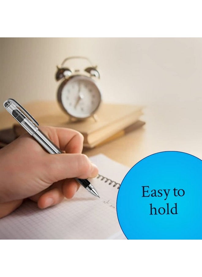 Cello - Pinpoint Blue Lightweight Grip Ball Pens, Set Of 10 | Best For Students - Image 1